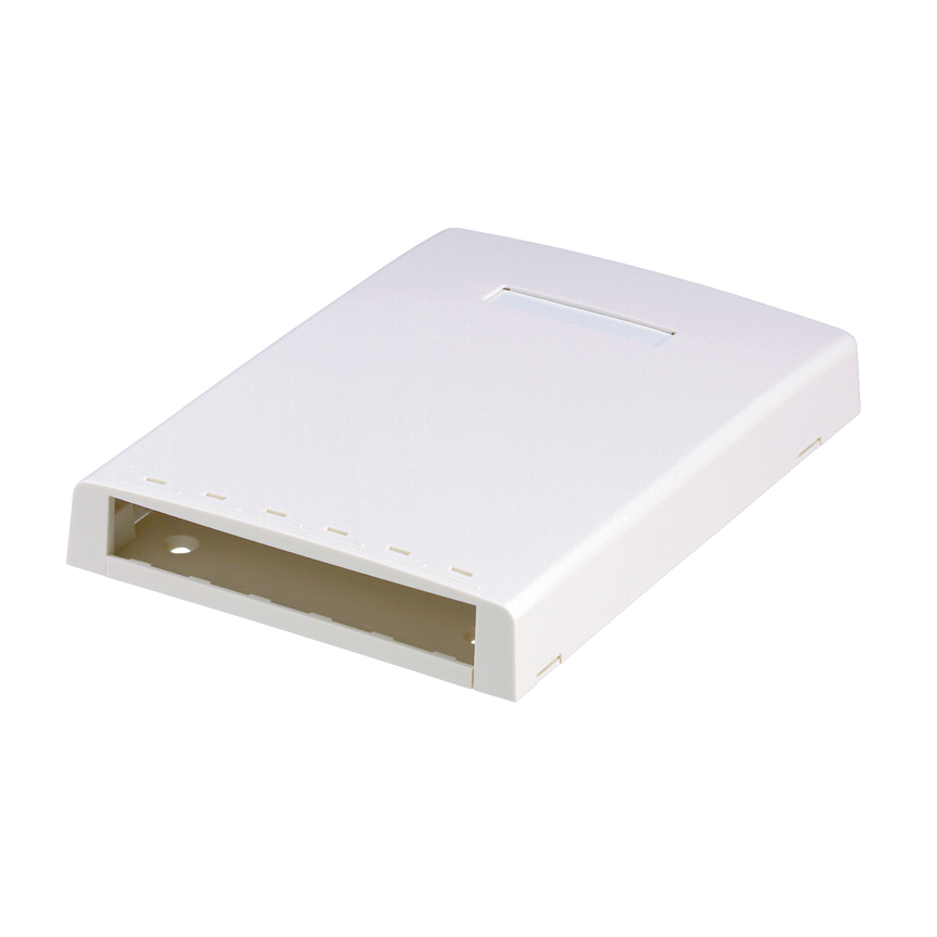 CBXF6EI-AY PanNet 6-Port Elongated Surface Mount Box, Mini-Com, For Use With Pan-Way LD3/LDPH3/LD5/LDPH5 Series Raceways, Surface Mount, ABS