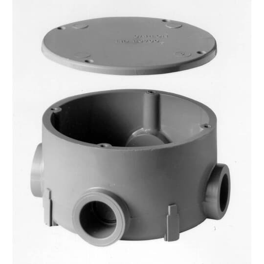 E970CD Carlon Type X Non-Metallic Rigid Conduit Junction Box, 1/2 in Hub, 15.16 cu-in Capacity, PVC