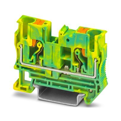 3211822 Ground Terminal Block, 20 to 8 AWG Wire, DIN Rail Mount