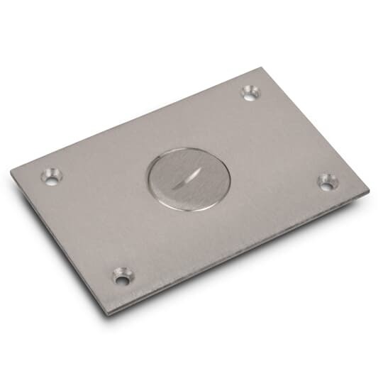 P-64-2-AL Steel City MopTite Cover Plate, 4-1/2 in L x 3 in W, Aluminum
