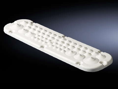 2561500 SZ Series Cable Gland Plate With Membranes, For Use With 6 to 11 mm, 10 to 15 mm, 15 to 21 mm, 16 to 25 mm and 19 to 34 mm Dia Cable, Plastic, Light Gray