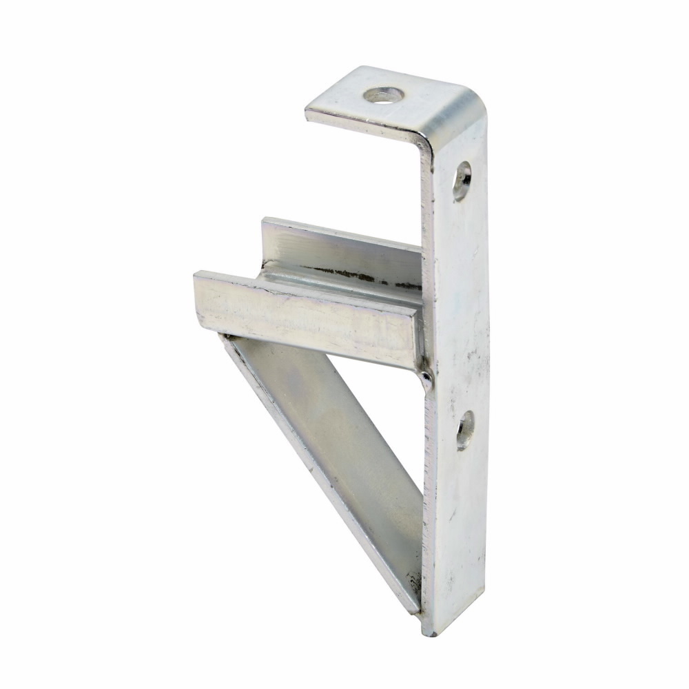 B370ZN Channel Bracket, 3 Holes, 3-3/4 in L x 1-5/8 in W x 7/32 in THK, Steel