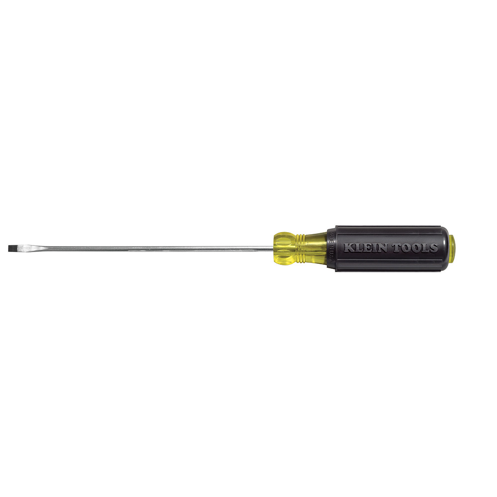 607-4 Cushion-Grip Miniature Screwdriver, 3/32 in Cabinet Point, Steel Shank, 6-3/4 in OAL, Acetate Handle, Polished Chrome, ANSI/ASME Specified