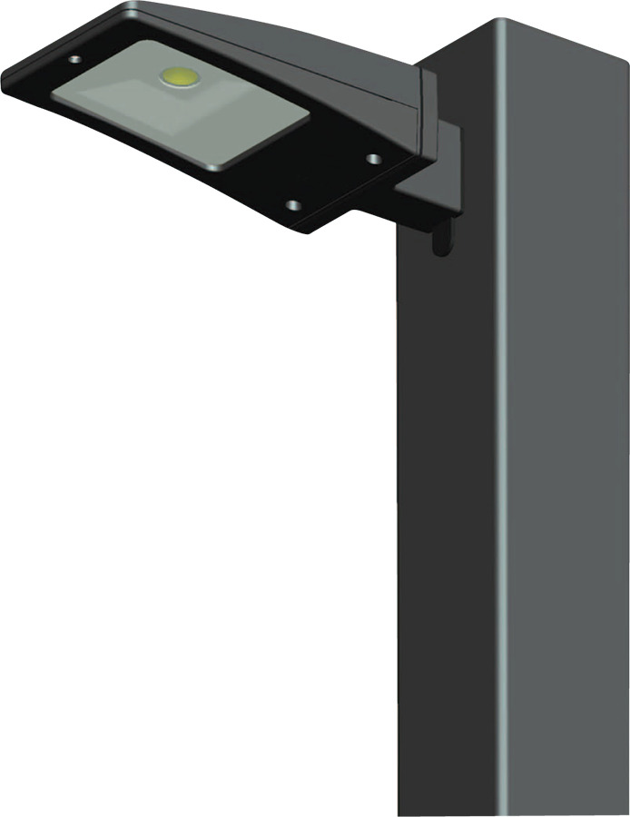 ALED10Y ALED Standard Dimmable Area Lighting With Square Pole Mounting, 12 W Fixture, 120/208/240/277 V AC, Bronze/Polyester Powder Coated Housing
