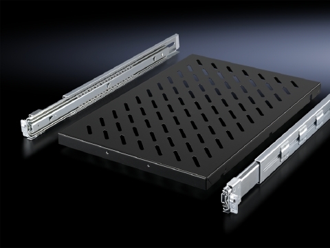 5501675 DK Series Component Shelf, 16 in W x 20 in D, 1U Rack, Carbon Steel