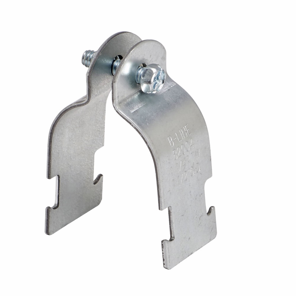 B2012AL B2000 2-Piece Clamp, 1-1/2 in Conduit, 800 lb Load, 1-1/2 in Dia Outside, Aluminum