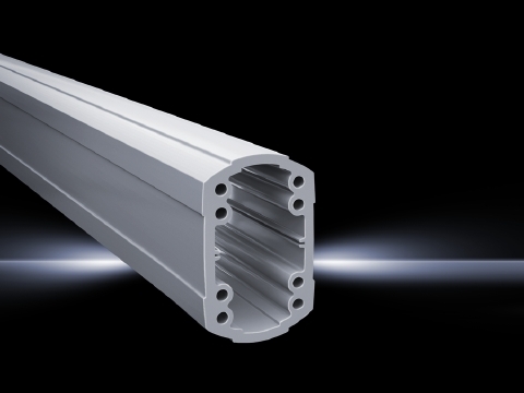6212050 Solid Support Section, 20 in L x 3 in W x 4.7 in H, For Use With Support Arm System, Aluminum, Light Gray