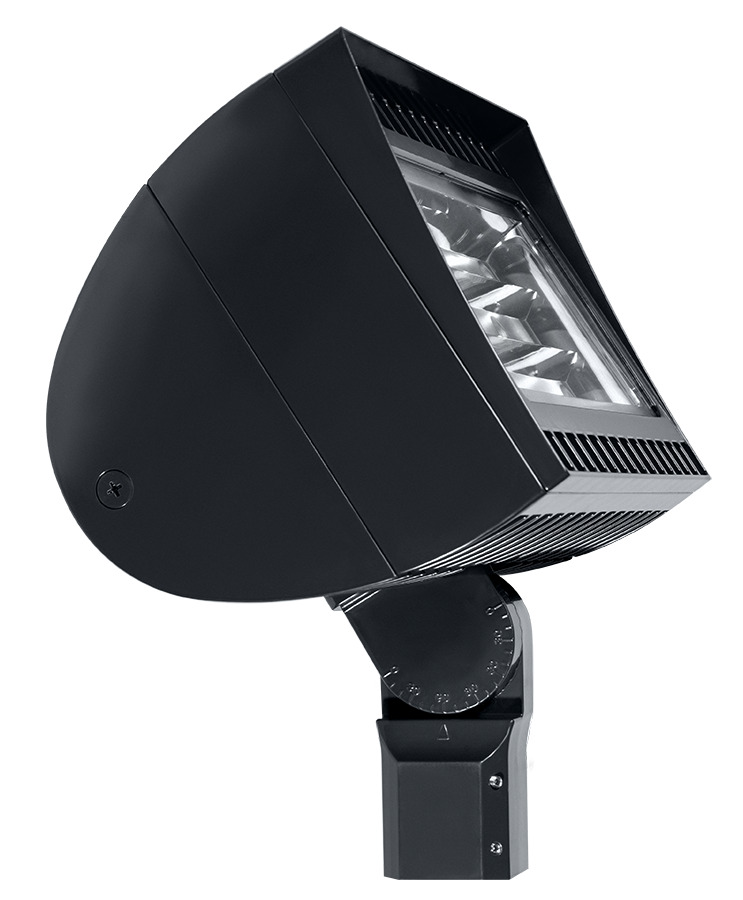 FXLED300SF/480 Bi-Level Floodlight Fixture With 120 V AC Swivel Photocell, LED Lamp, 314 W Fixture, 120/208/240/277 V AC, Bronze/Polyester Powder Coated Housing
