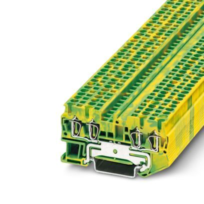 3031322 1-Level 4-Connection Ground Modular Terminal Block, 28 to 12 AWG Wire, 4 Poles, DIN Rail Mount
