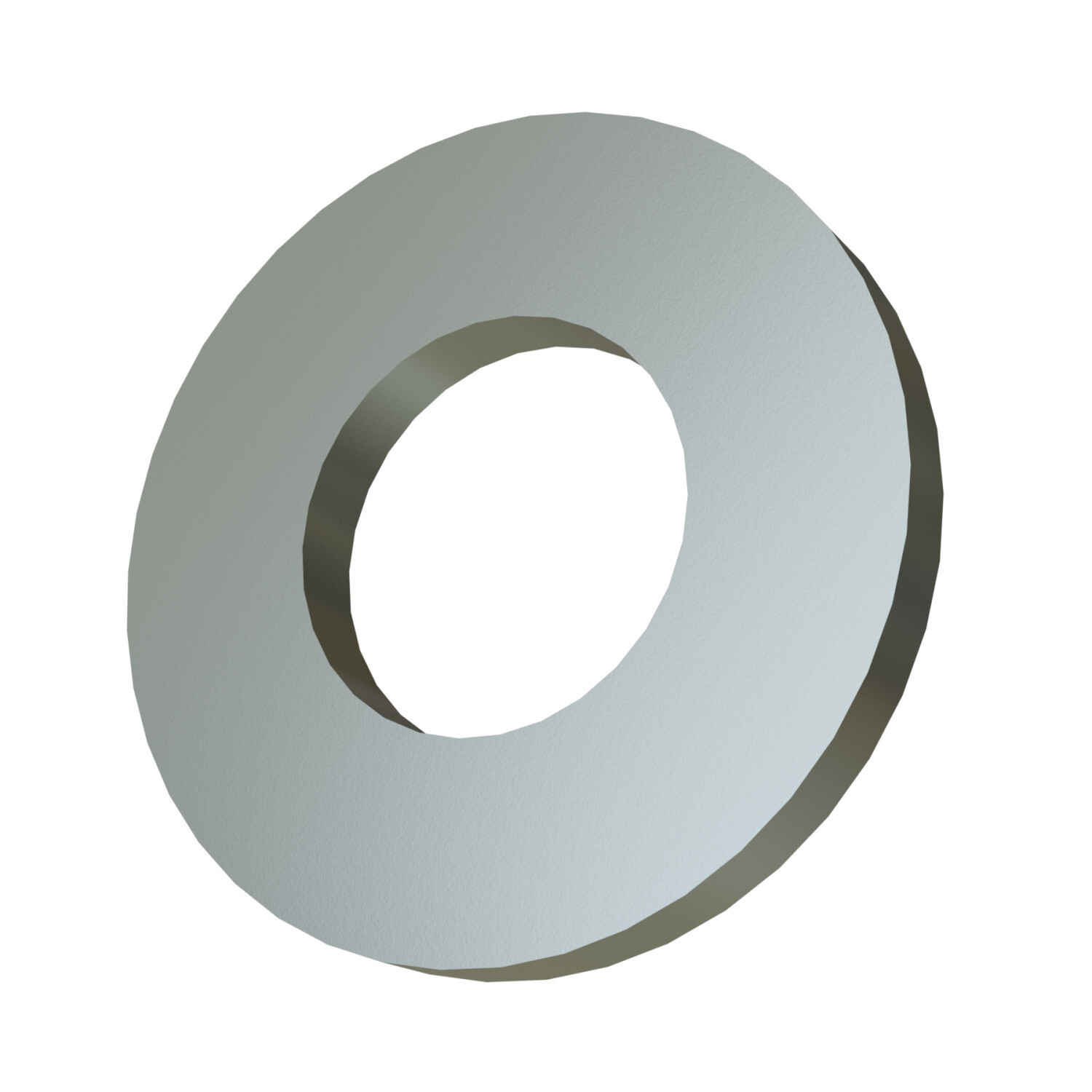 HFLW050-EG Flat Round Channel Washer, 1/2 in, Mild Steel