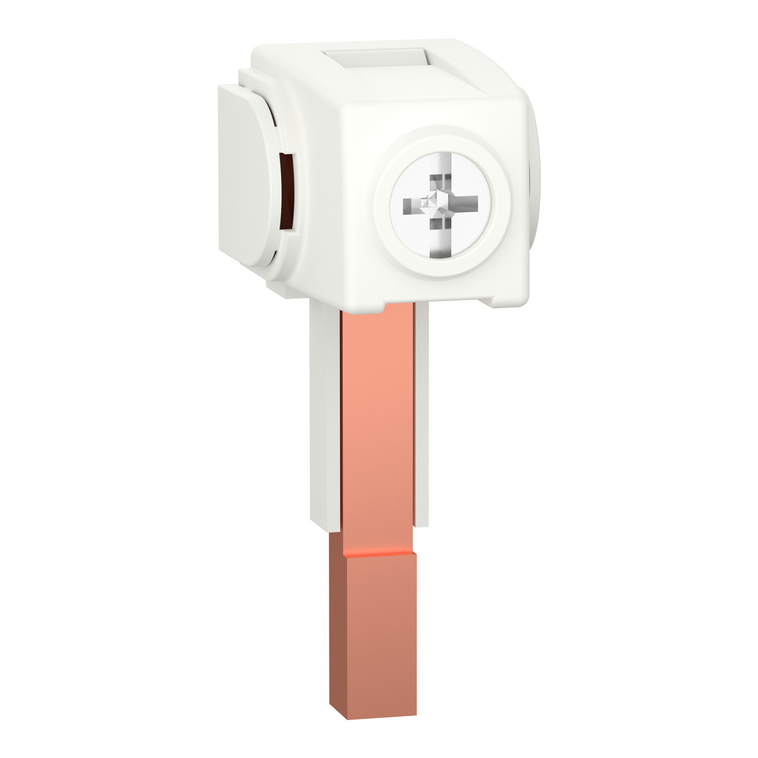 A9XPCM04 Acti 9 Busbar Connector, For Use With Acti 9, Multi 9 C60 to C60H, C60 to C60L, C60 to C60N, C60 to C60CTRL Combination Busbar, 100 A, 35.4 lb.-in Tightening Torque, White