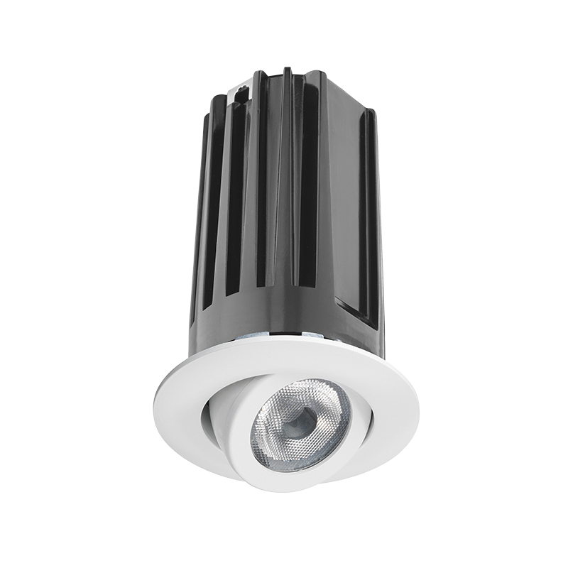 2LEDTRIM G2 SQADJ 27K 90CRI FL SN Adjustable Generation 2 Flood Downlight Trim Module, 2-5/8 in Ceiling Opening, 120 V AC