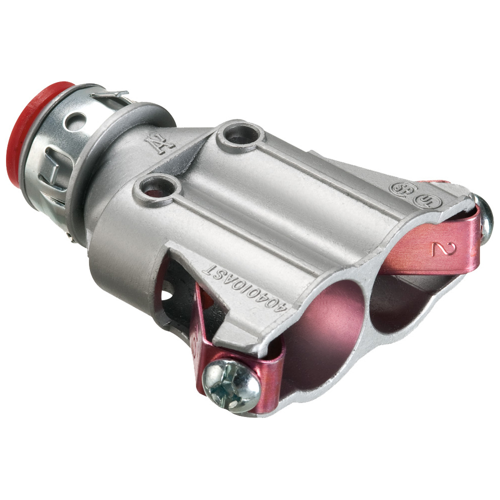 505010AST SNAP2IT Duplex MC Connector, 1/2 inch, Zinc die-cast