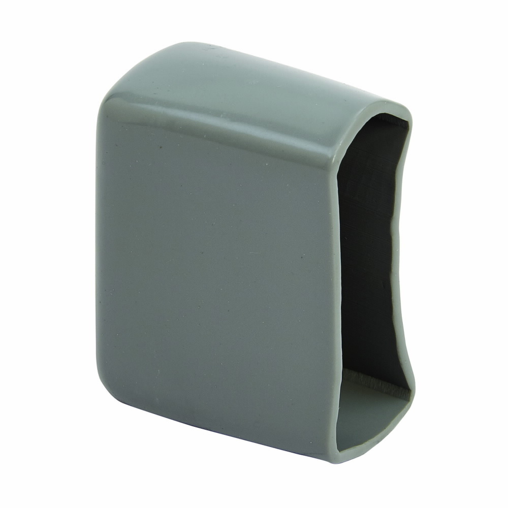 B852BLK End Cap, For Use With 13/16 x 1-5/8 in B52 Series Channel, PVC, Enamel Black