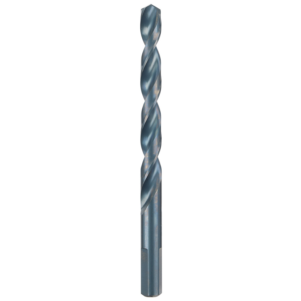 48-89-2730 Thunderbolt Secure-Grip Jobber Length Drill Bit, 3/8 in Drill - Fraction, 0.375 in Drill - Decimal Inch, 135 deg Point, HSS, Black Oxide