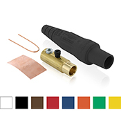 16D32-UW 16 Series 1-Pole Cam Type Taper Nose While-in-Use Detachable Female Plug, 600 V AC, 400 A, 2/0 to 4/0 AWG Wire, Single Setscrew Connection, NEMA 3R NEMA Rating