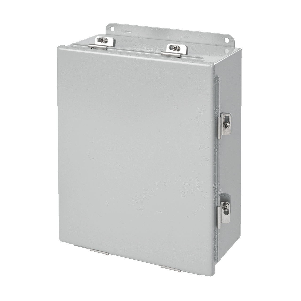 A1210CHNF Junction Box, 12 in H x 10 in W x 5 in D, Continuous Hinged/Screw Clamp Cover, NEMA 4/IP66 NEMA Rating, Steel