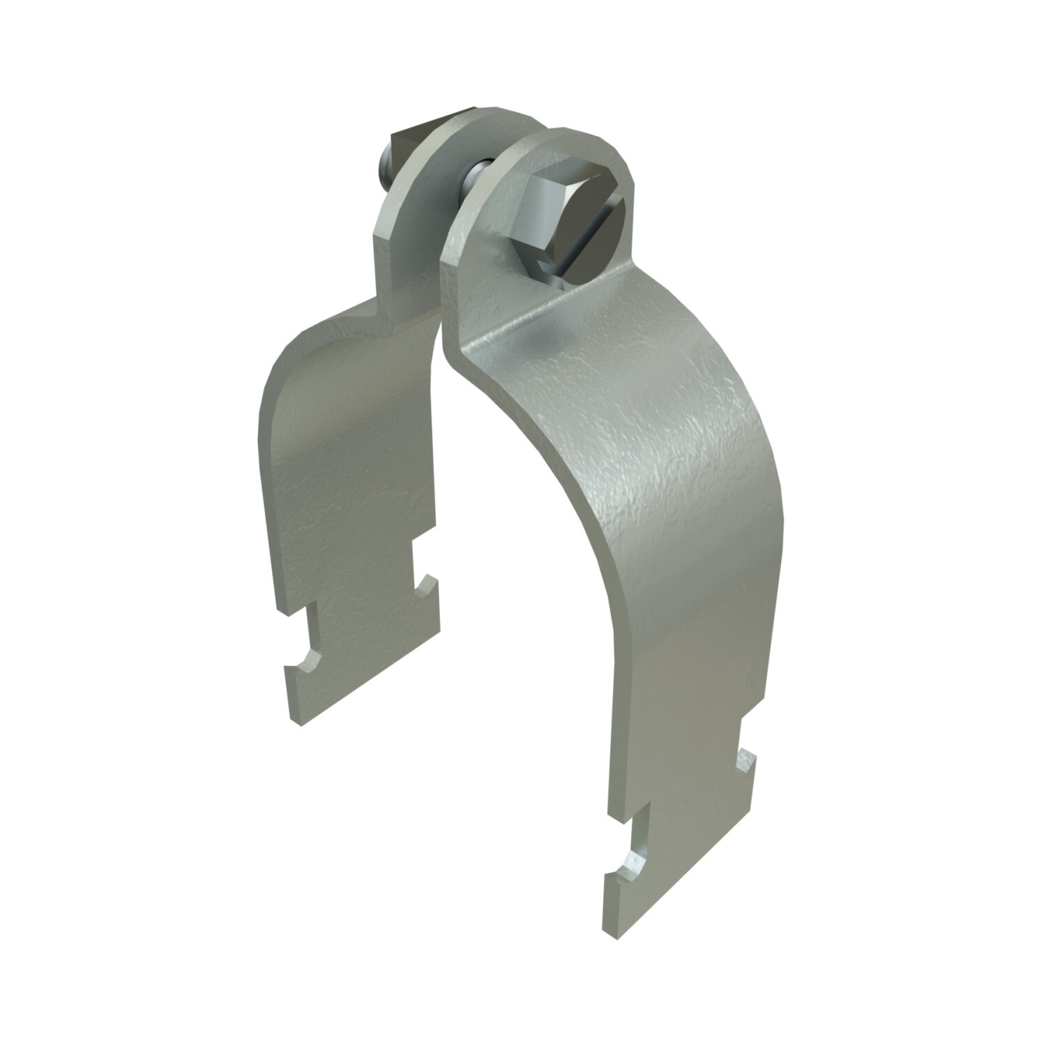 P1114-HG Pipe Clamp, 1-1/4 in Conduit, 600 lb Load, 1.66 in OD, HRPO Steel
