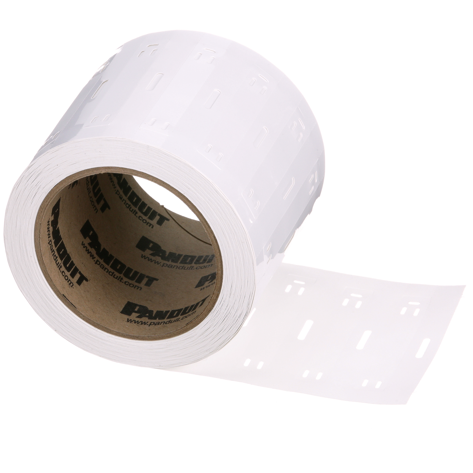 M300X050Y7T Pan-Code Standard Grade Thermal Transfer Marker Plate, Polyester/Polyolefin, White