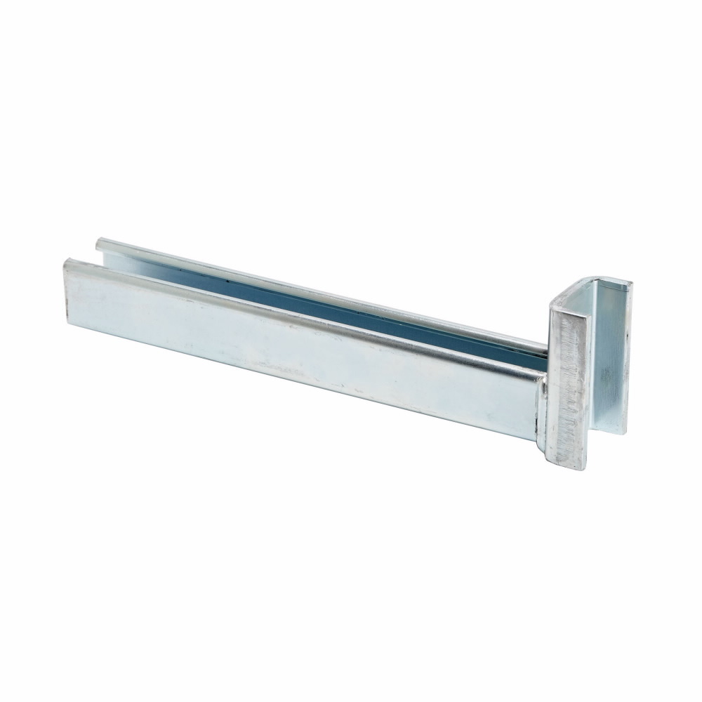 B198-12ZN Clevis Bracket, 12 in L x 1-5/8 in W x 7/32 in THK, Steel