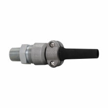 CGBS1013 Explosionproof Portable Straight Cord Connector, 1/2 in Trade, 0.312 to 0.437 in Cable Openings, Steel, Electro-Plated Zinc