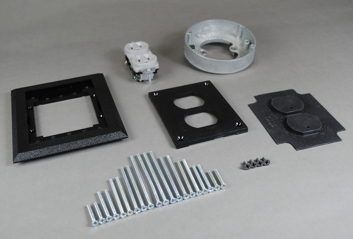 S165BLK Source 1 Unassembled Complete Flush Activation, 4-3/4 in L x 5-3/4 in W, Polycarbonate