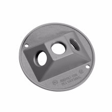 TP7310 Weatherproof Outlet Lamp Holder Cover, 4-1/2 in Dia, Die-Cast Aluminum