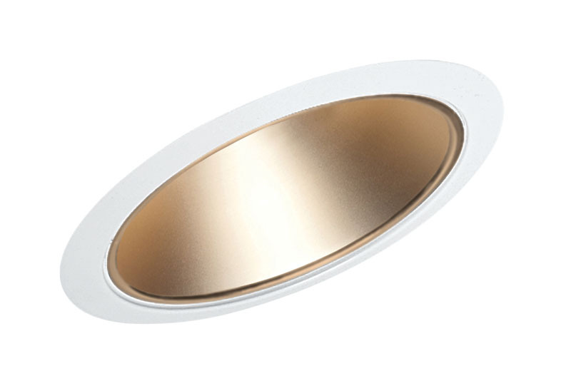 620 HZWH Downlight Standard Sloped Cone Trim, 7-5/16 in ID x 7-3/4 in OD, LED Lamp, For Use With IC926LED9G4, IC926LED14G4, IC926LWD9G4 Series Housing
