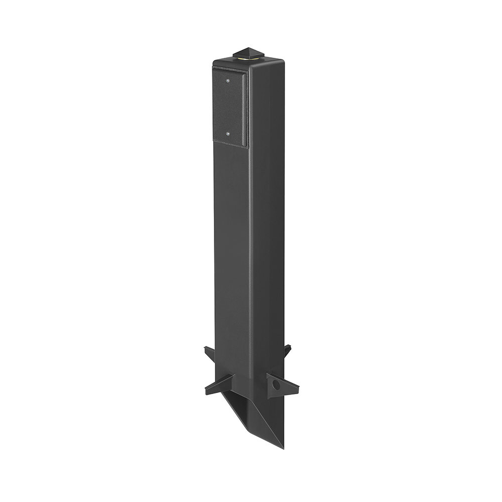 GP26B Gard-N-Post GP Series Low Profile Fixture Support With GP26BGC Grounding Clip, 26 in L x 3.361 in W x 3.361 in H, In-Ground Mount, 2 Outlets, Plastic