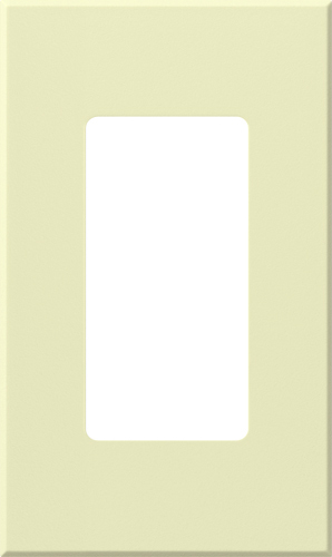 NT-R3-NFB-AL Nova T NT-R3-NFB Customized Architectural Style Thin Profile Wall Plate with Opening, 1 Gangs, 2.75 in W x 4.56 in H, Plastic, Almond