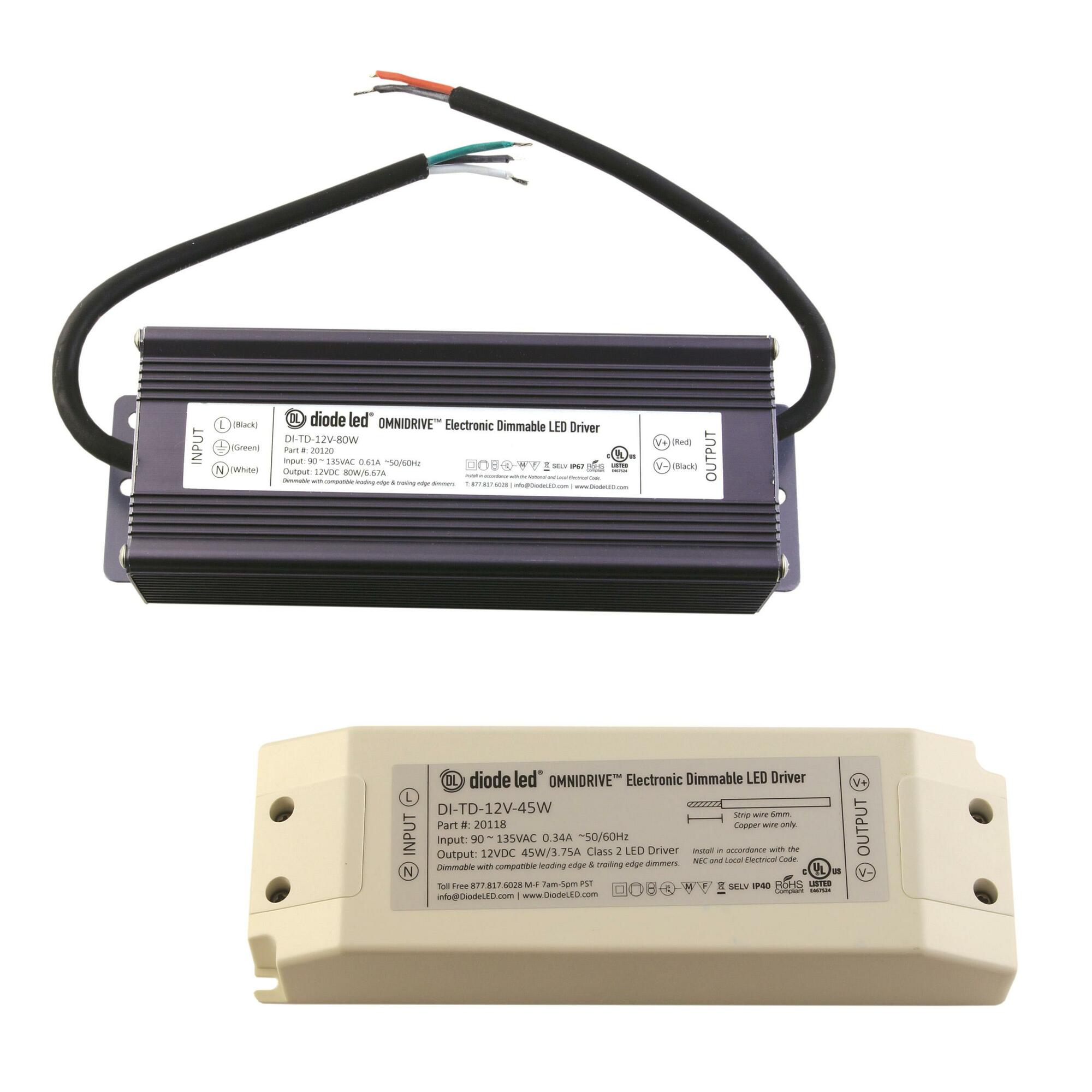 DI-TD-12V-10W OMNIDRIVE Electronic Dimmable Driver, 12V DC, 10W