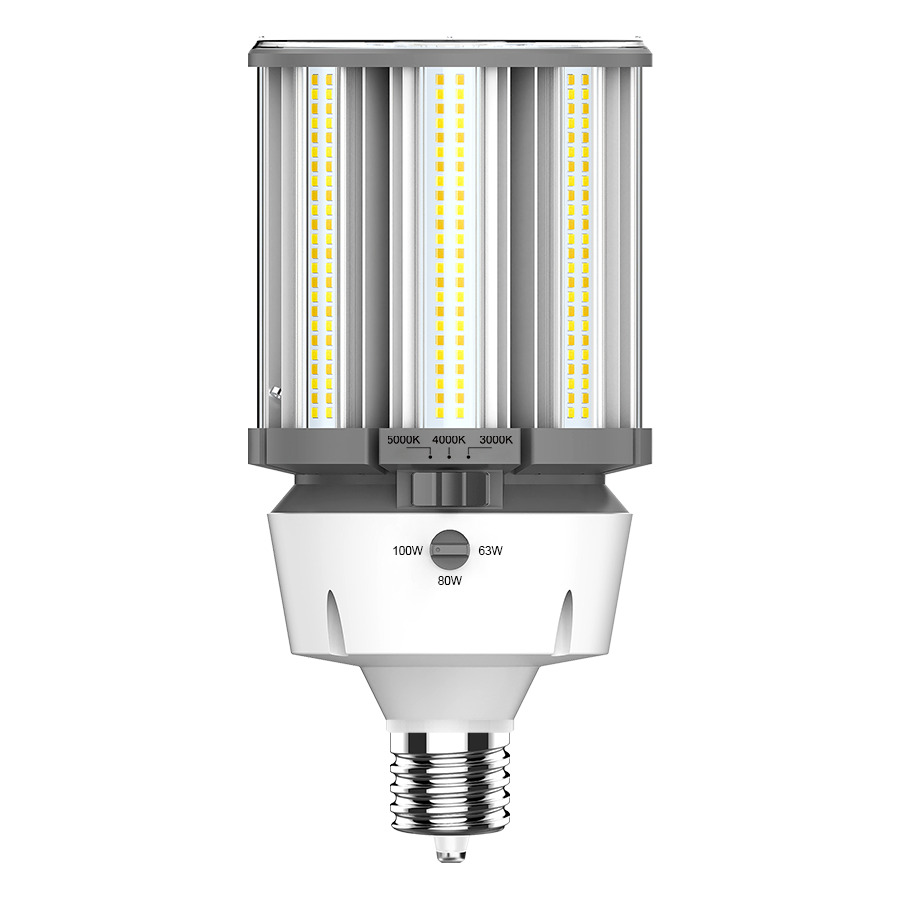 HIDFA-100S-EX39-8CCT-BYP/5SP HIDFA Type B Retrofit Lamp, 100/80/63 W, 250/320/400 W Incandescent Equivalent, EX39 Lamp Base Lamp, Post Shape, 8505 to 14500 Lumens