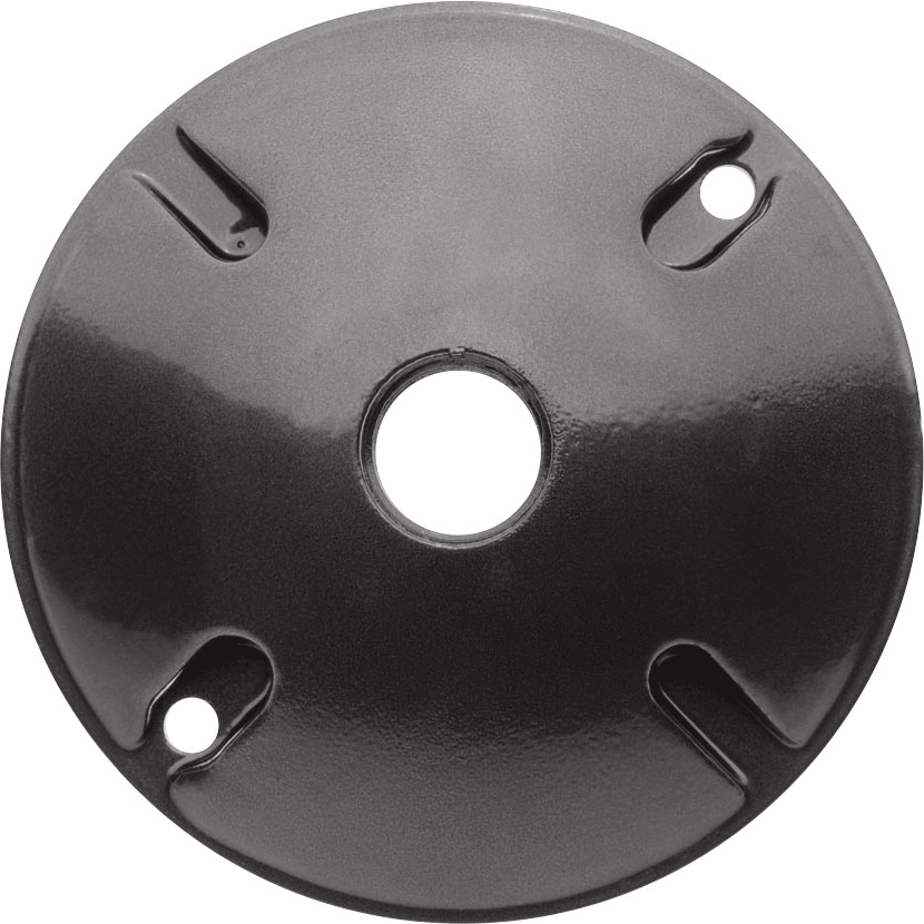 C100A 1-Hole Weatherproof Cover, 4-1/2 in Dia, Dia Cast Aluminum