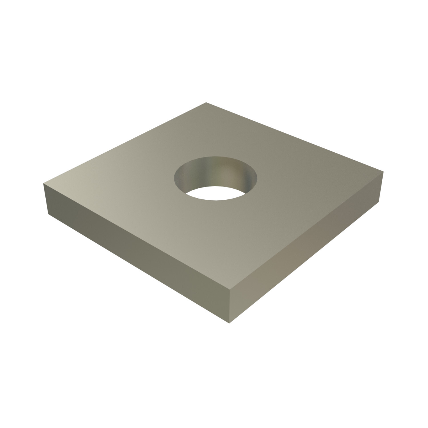 P1064-SS Channel Flat Plate Fitting, 1 Holes, 1-5/8 in W x 1/4 in THK, HRPO Steel
