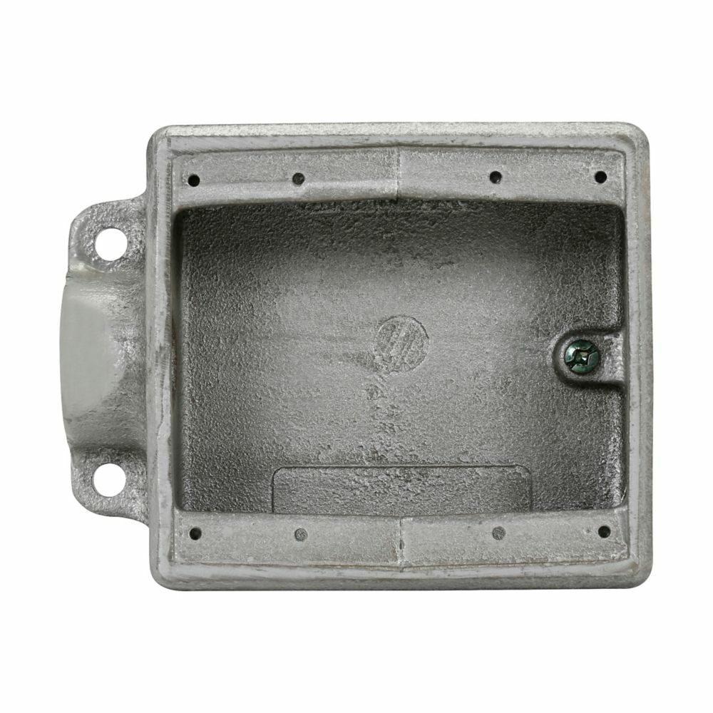 FSE22 Condulet Type FSE 1-Entry Shallow Conduit Device Box With Mounting Lug and Ground Screw, Feraloy Iron Alloy, 2 Gangs, 4-5/8 in W x 1-7/8 in D x 5-3/16 in H
