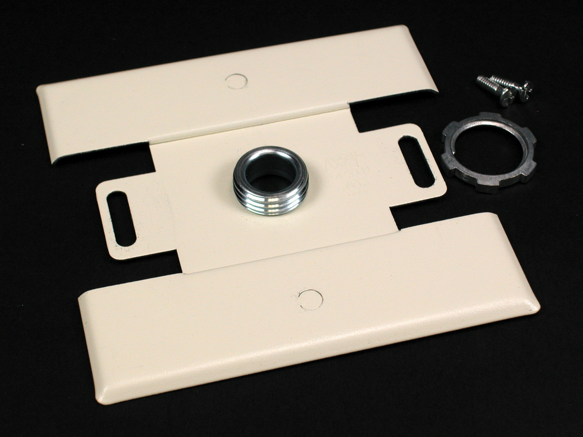 2451H-FW Back Feed Fitting, For Use With 2400 600 V AC Raceway, Steel, Fog White
