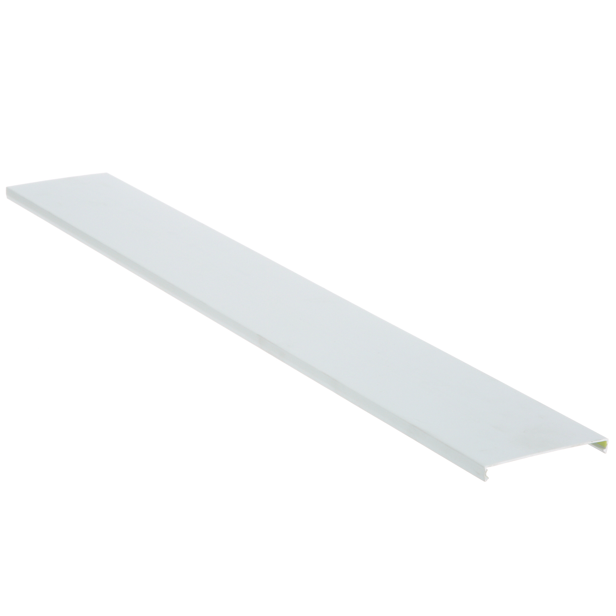 C4WH6-F Type C Flush Wiring Duct Cover, 6 ft L x 4-1/4 in W x 0.37 in H, PVC, White