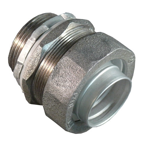ST-200AL Liquid Tight Oiltight Raintight Conduit Connector With Plain Throat, 2 in Trade, Straight, Copper Free Aluminum