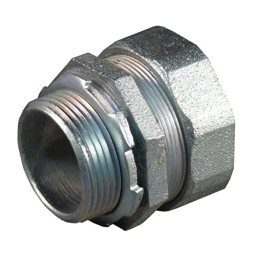 ST-250 Liquid Tight Oiltight Raintight Conduit Connector With Plain Throat, 2-1/2 in Trade, Straight, Malleable Iron, Triple Coated
