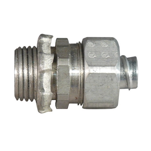 ST-75AL Liquid Tight Oiltight Raintight Conduit Connector With Plain Throat, 3/4 in Trade, Straight, Copper Free Aluminum