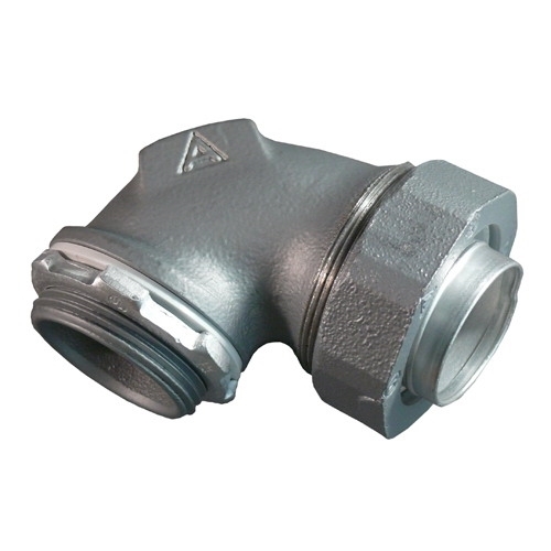 ST-90125AL Liquid Tight Oiltight Raintight Conduit Connector With Plain Throat, 1-1/4 in Trade, 90 deg, Copper Free Aluminum