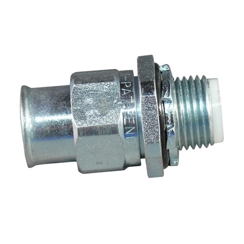 Flexible Non-Metallic Straight Type A Liquidtight Connector, 3/4 inch, Neoprene O-Ring/Nylon Ferrule