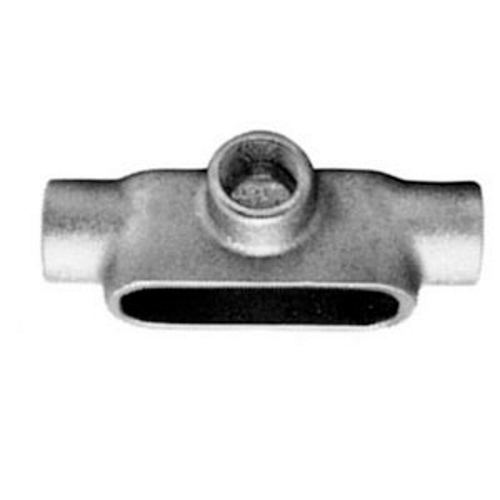T57SA Unilets Type T Conduit Outlet Body, 1-1/2 in Hub, Form 7 Form, 28 cu-in Capacity, Cast Aluminum, Epoxy Powder Coated