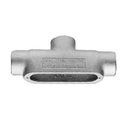 TB50-M Unilets Type TB Conduit Outlet Body, 1/2 in Hub, Form 35, 4.3 cu-in, Malleable Iron, Triple Coated