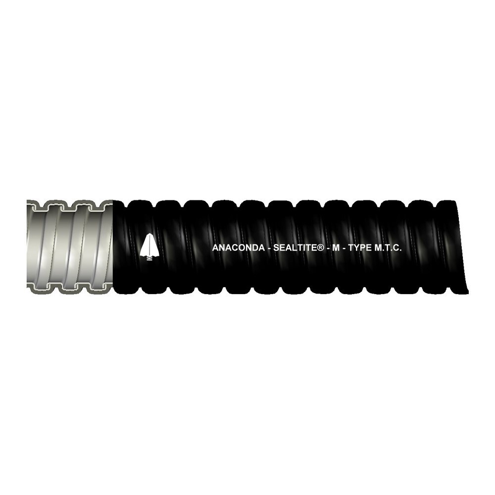 38322 Type MTC Standard Liquid Tight Flexible Conduit, 3/4 in Trade, 0.815 to 0.835 in Dia Inside x 1.009 to 1.034 in Dia Outside, 100 ft L, Steel/Thermoplastic PVC