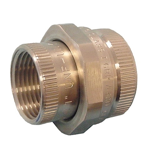 Conduit Union, Dust-Ignitionproof Explosionproof, Series: UNF, 1/2 in, For Use With: IMC/Threaded Rigid Metallic Conduit, Steel, Zinc Electroplated, 1.47 in OD x 1.47 in L