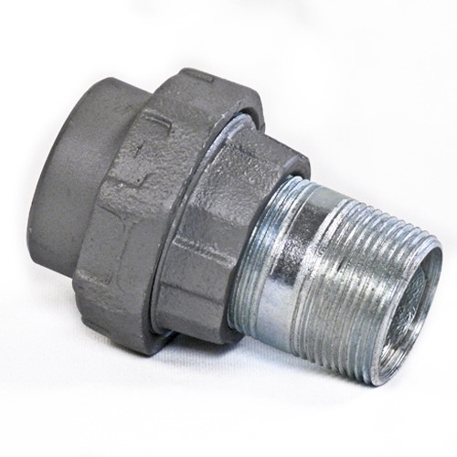 Rigid/IMC Conduit Union, 1-1/4 inch, Malleable Iron, Male x Female