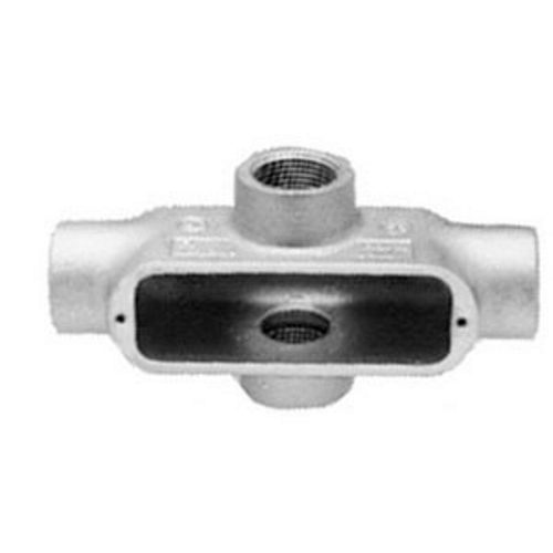 X100-M Unilets Type X Conduit Outlet Body, 1 in Hub, Form 35, 15 cu-in, Malleable Iron, Triple Coated