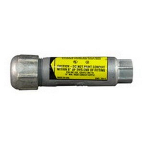 XJ150-4 Type XJ Expansion Coupling, 1-1/2 in, For Use With Rigid Metal Conduit, Malleable Iron, Hot Dipped Galvanized