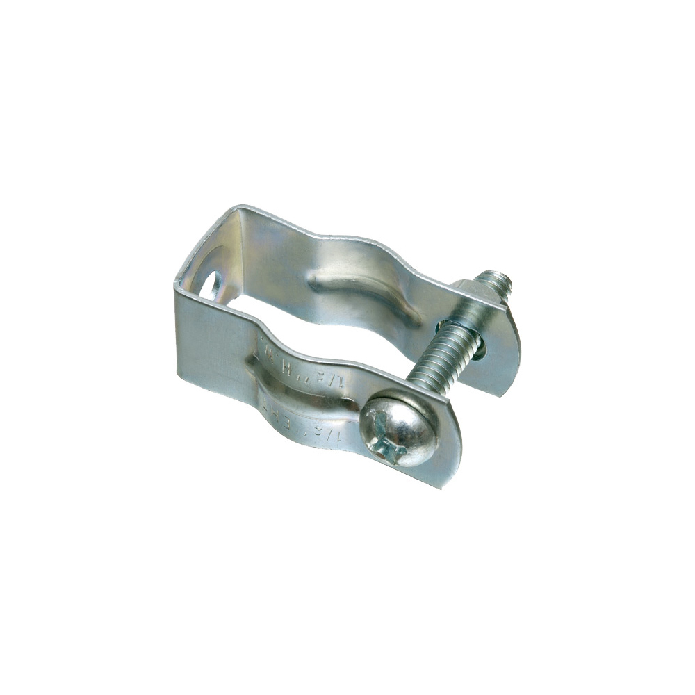 2070 Pipe Hanger With 1/4 in Bolt, 1/4 in Hex Nut, 7 in Conduit, Steel
